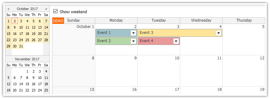 Tutorial: JavaScript Monthly Calendar and Spring Boot Backend